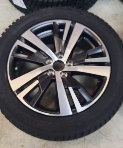 Uudet Peugeot alumiinivanteet 7.5x18 + 225/55R18 Continental nastarenkaat + typpi