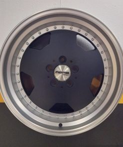 Nano 5852 Matt Black mach.lip 8/9x18 alumiinivanne